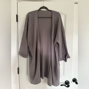 4/$20 Women's Gray Open-Front Sweater